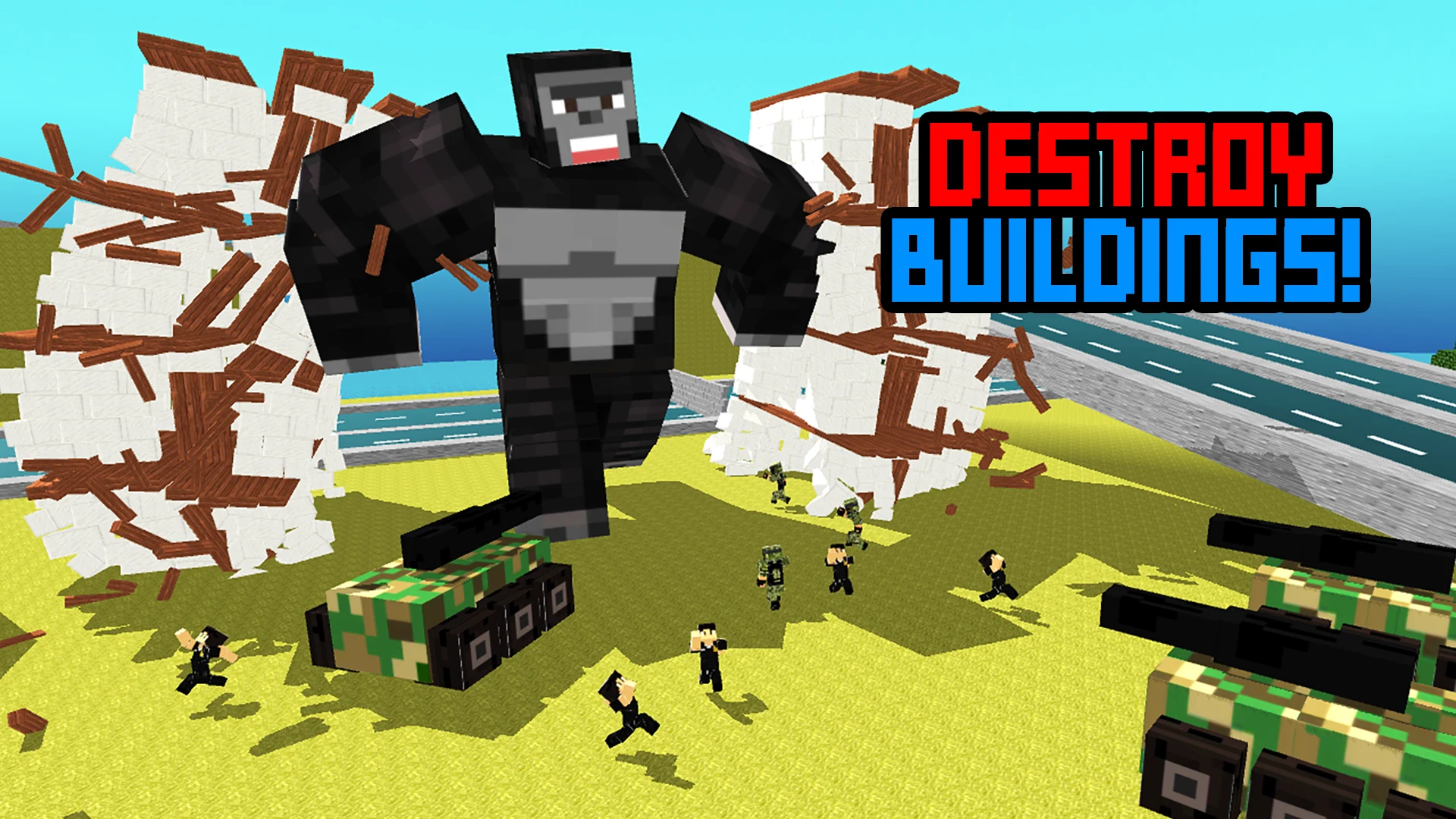 Blocky Titan Gorilla Rampage screenshot