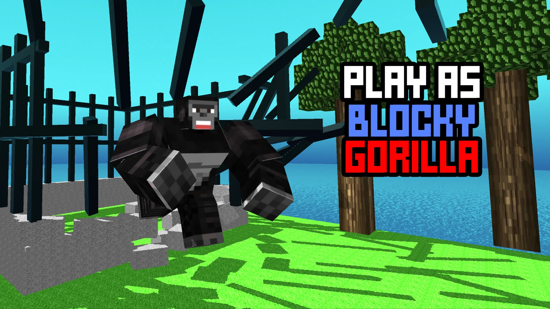 Blocky Titan Gorilla Rampage screenshot